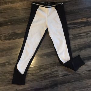 Blue Life black/white mesh crops sz S